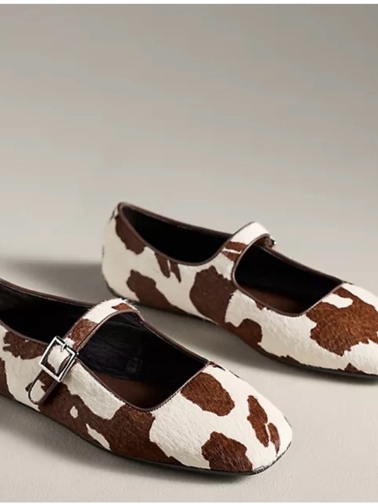 Jeffrey Campbell Shoes - Jeffrey Campbell x Anthropologie Elise Calf Hair Mary Jane Flats NEW